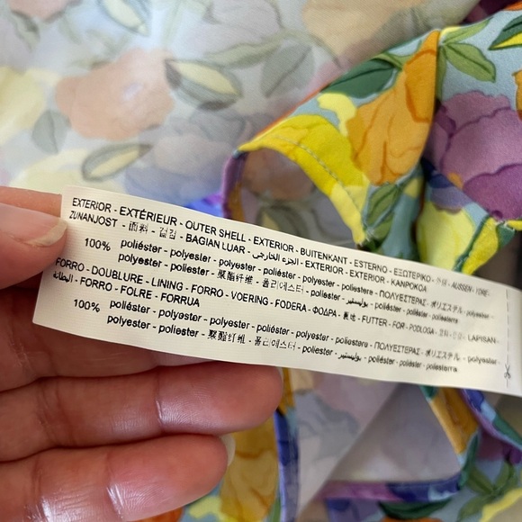 Zara Floral Multicolor Sleeveless mini dress - Picture 7 of 7